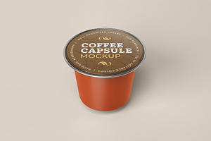 Coffee Capsule Mockup Packaging