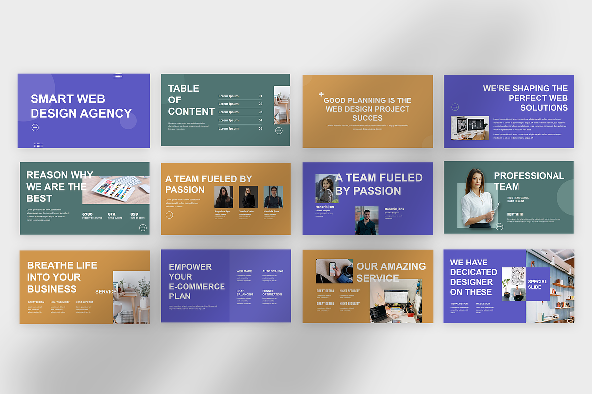 Web Design Powerpoint Template, a Presentation Template by Azruca