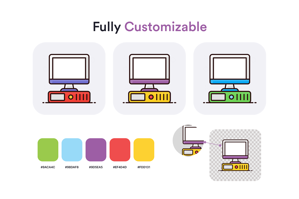 Computer Hardware Icons, a Duotone Icon by Brickclay (Photo 4 of 9)