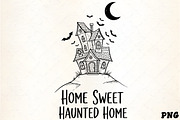Home Sweet Haunted Home Illustration, an Illustration by CrexoraLab (Thumbnail 1 of 4)