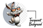 Funny Bunny Clipart Bundle, an Illustration by Pixels.Craft (Thumbnail 2 of 6)