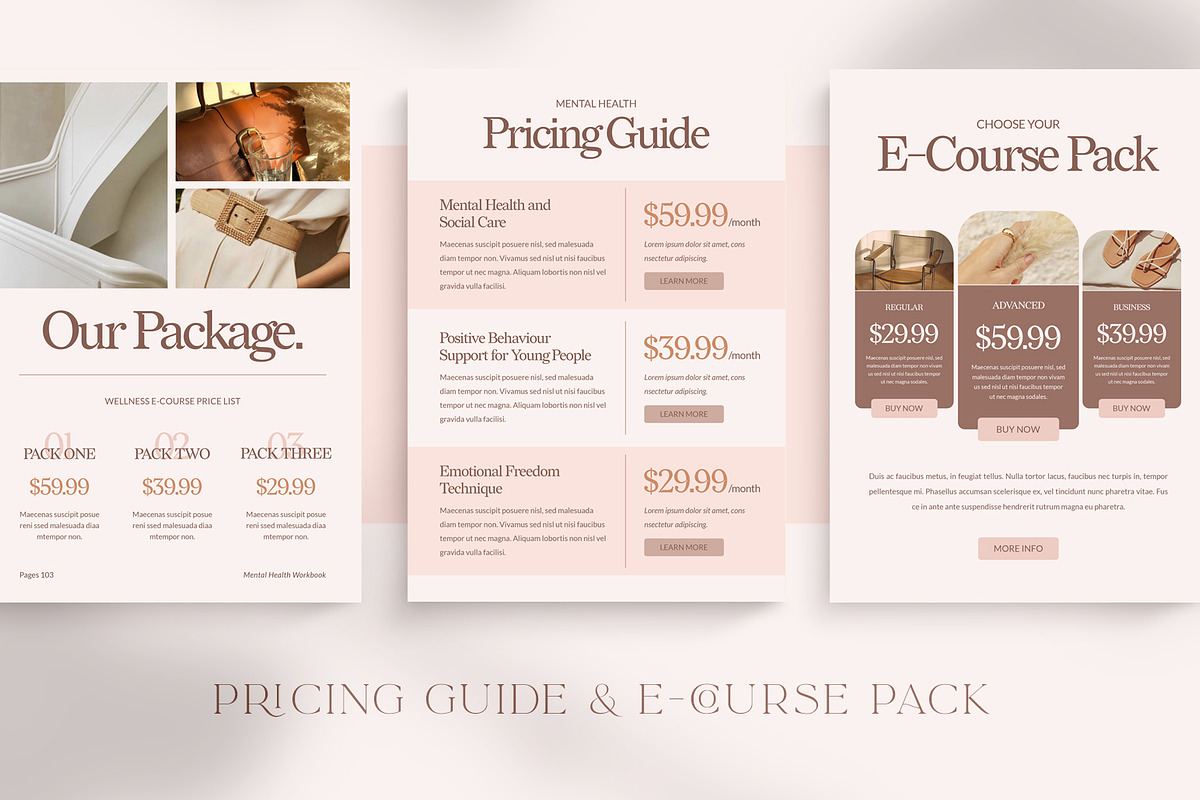 Wellness Workbook Creator | CANVA PS, a Magazine Template by Eviory (Photo 30 of 45)