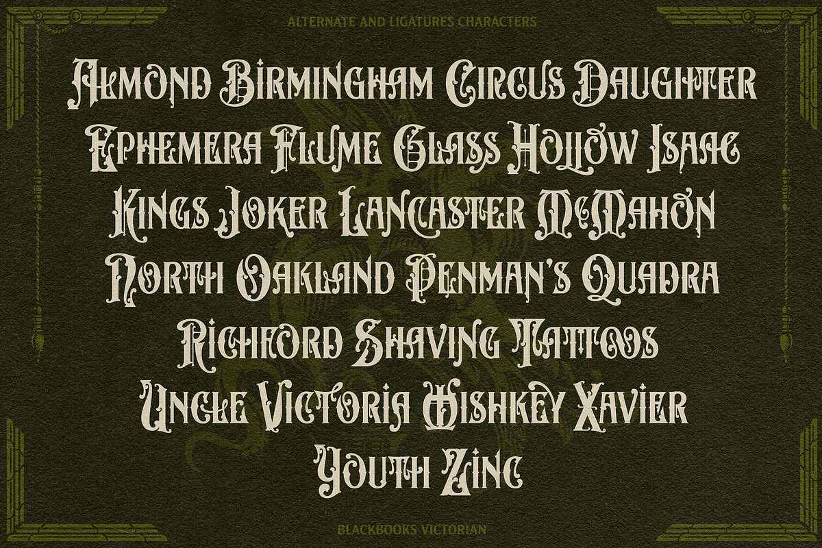 NS Blackbooks Vintage Font, a Font by Novisouldado (Photo 7 of 9)