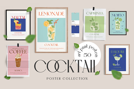 Cocktail Prints Posters, an Object Graphic by iStar Design