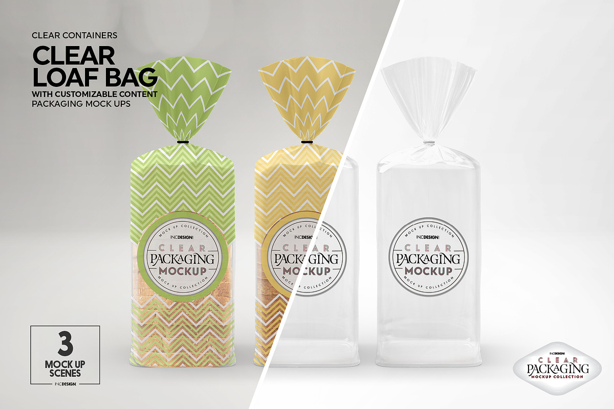 09 Clear Container Packaging Mockups, a Cups & Container Mockup by INCDesign (Photo 10 of 17)