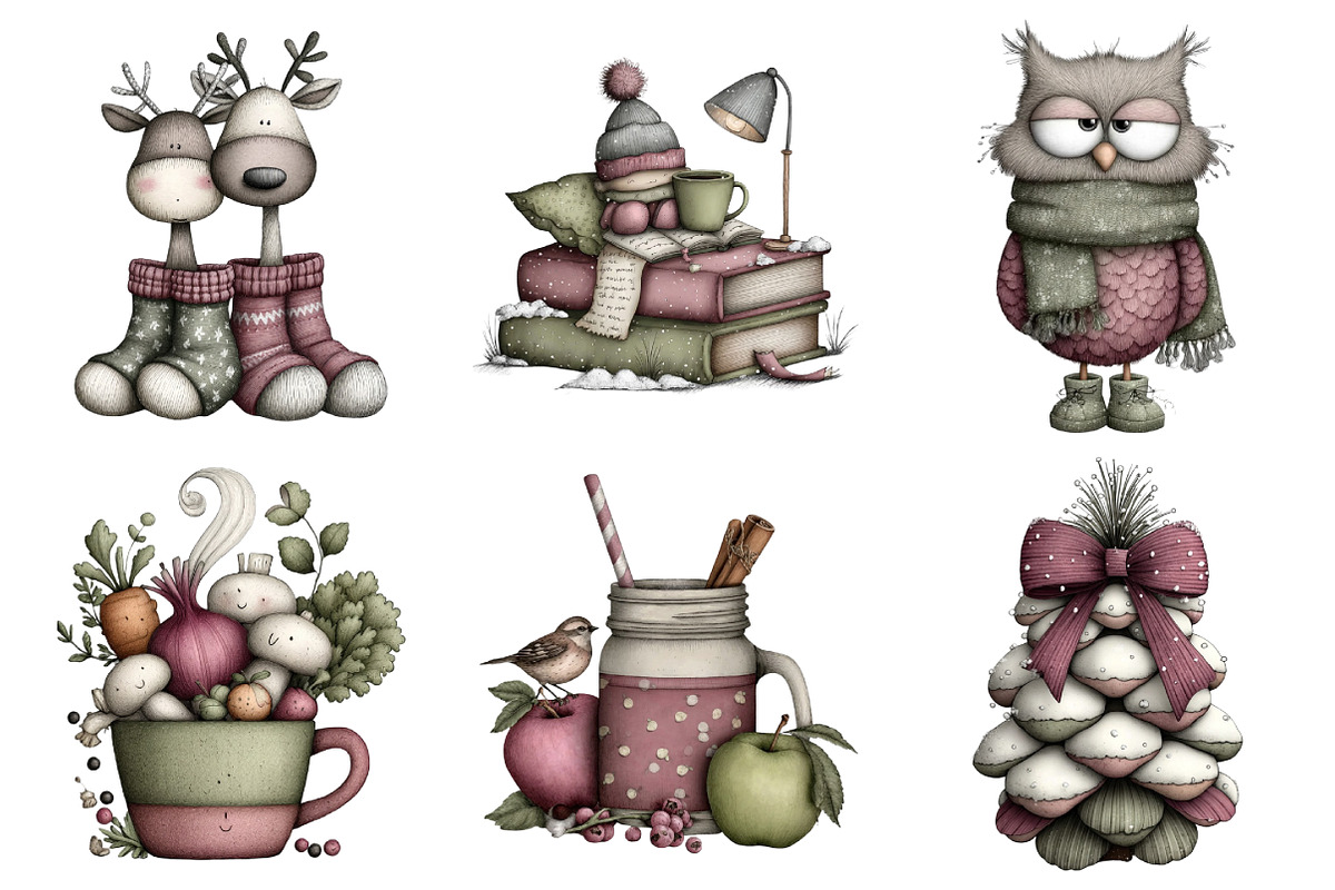 Cozy Winter Clipart Bundle, an Illustration by Daily.Designs (Photo 4 of 5)