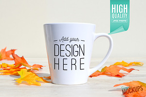 12oz Latte Mug Mockup - 1 Sided