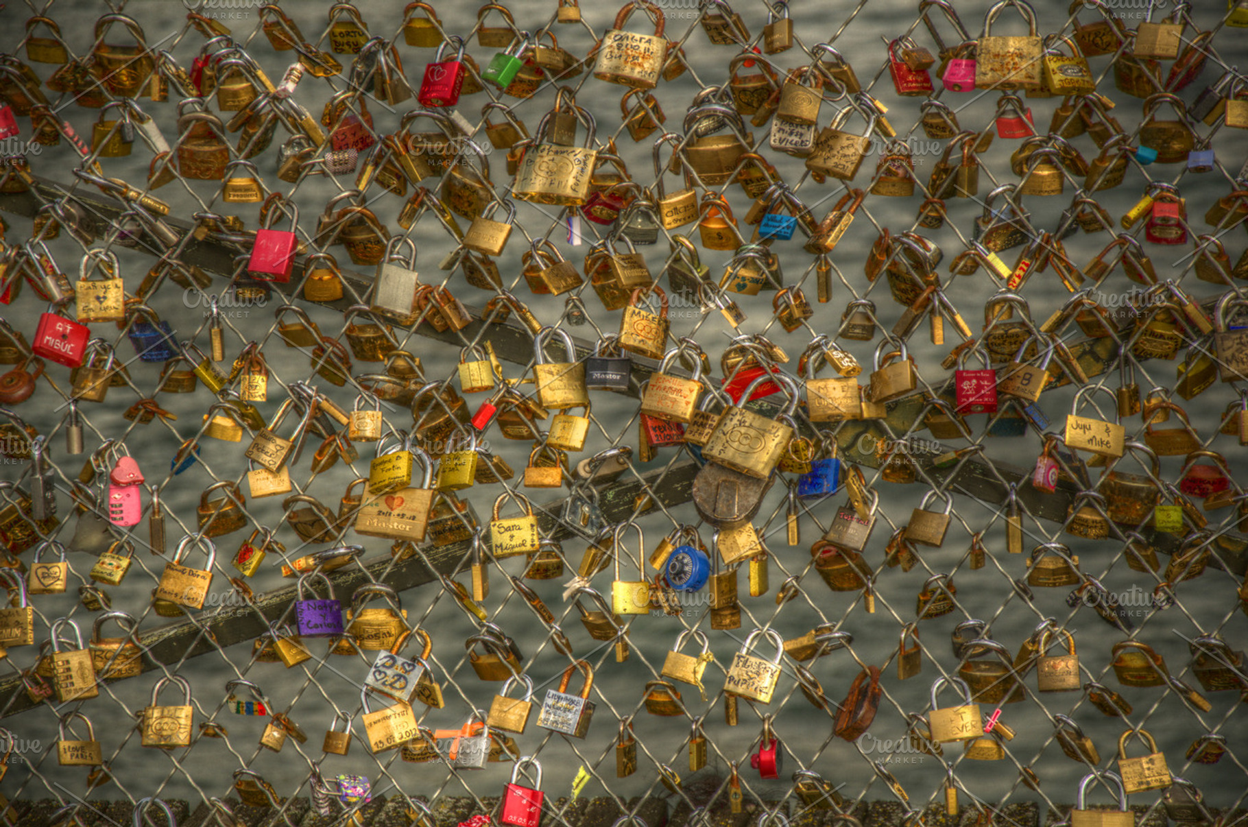 Padlocks stock photo, a Holiday Photo by lsalas-morera