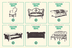 VECTOR SOFA HAND DRAWN BUNDLE 8.0