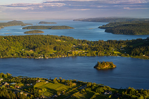 View of Anacortes from Mt. Eerie