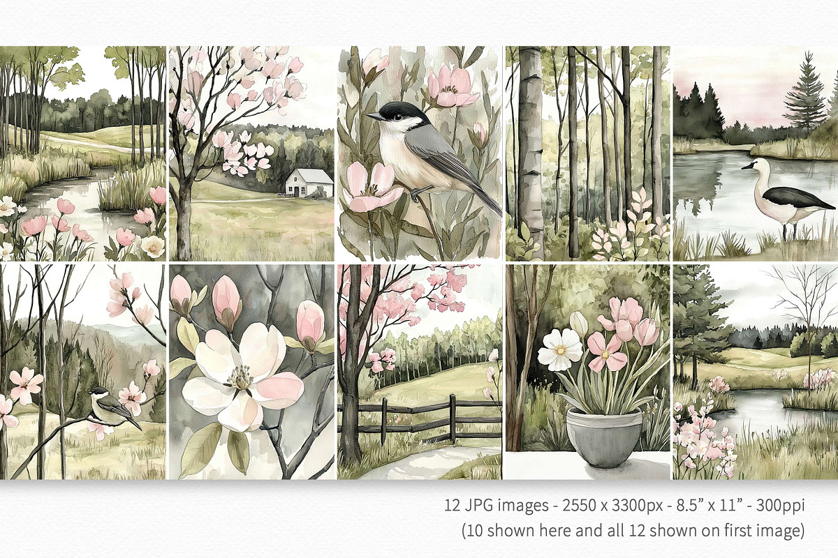 Springtime Serenity, a Decorative Illustration by rileyBgraphics (Photo 2 of 7)