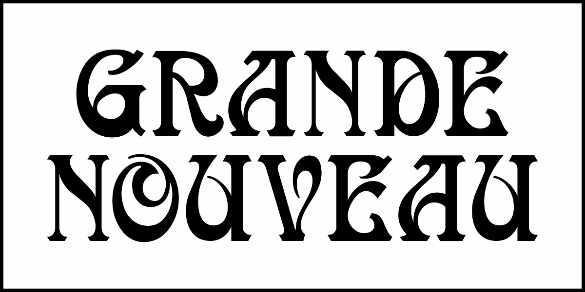 Grande Nouveau, a Font by Jeff Levine Fonts (Photo 2 of 5)