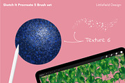 Sketch It Procreate 5 Brush set, a Brush Add-On by Littlefield Design (Thumbnail 11 of 12)