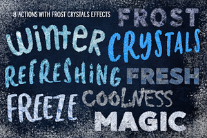 Frost Actions Styles Brushes For Ps