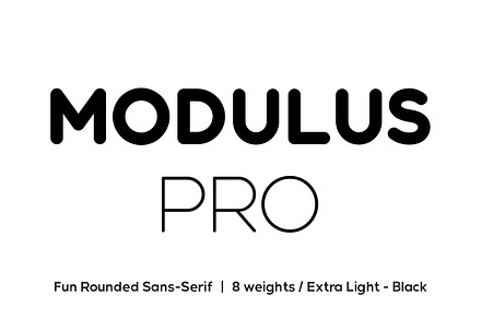 Modulus Pro, a Sans Serif Font by Arkitype