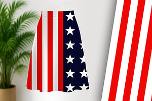 American Patriotic Flag Red White, a Background Graphic by Sharon Schwalbe