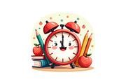 School Clock & Books Set, an Object Graphic by yasushie (Thumbnail 13 of 13)