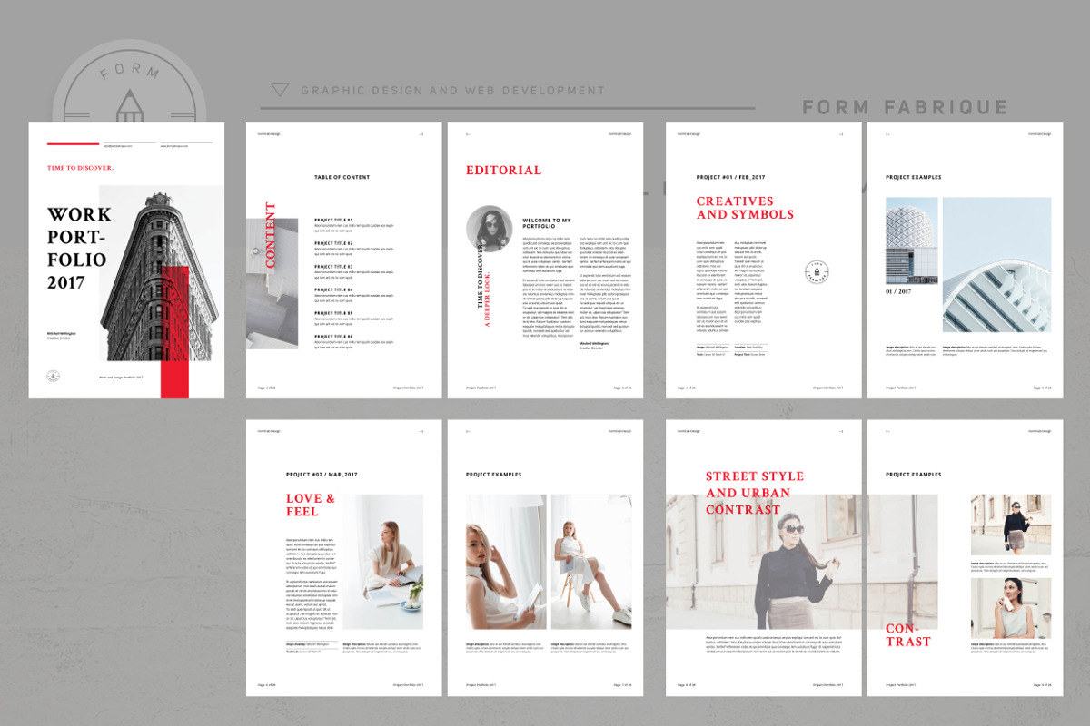 Crimson Project Portfolio, a Brochure Template by Form Fabrique (Photo 14 of 17)