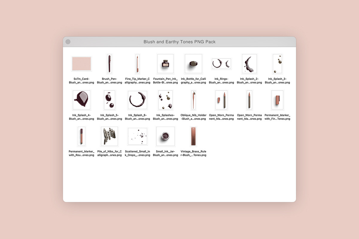 Blush and Earthy Tones PNG, an Object Graphic by Custom Scene (Photo 3 of 8)