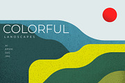 Colorful Landscapes, a Background Graphic by Léo Alexandre (Thumbnail 1 of 12)
