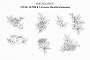 Fall Foliage Line Art, an Object Graphic by CaraulanStore (Thumbnail 3 of 8)