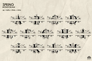 Spring Line Art Bundle 10 in 1, a Decorative Illustration by Skliarova (Thumbnail 10 of 11)