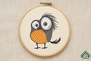 Quirky Bird Embroidery Design, a Graphic by Craft Nest (Thumbnail 5 of 6)