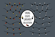String Lights Garlands., an Illustration by DeShoff Art (Thumbnail 1 of 3)