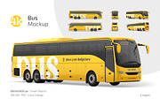 Bus Mockup Set, a Product Mockup by Country4k (Thumbnail 1 of 4)