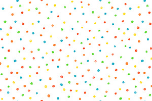 Crayon Confet Dot Seamless Pattern