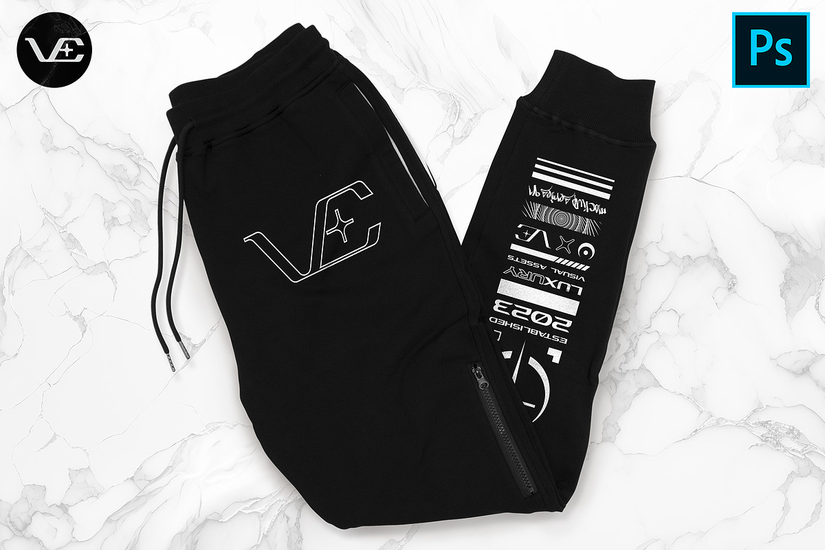 PREMIUM FLAT JOGGER MOCKUP, a Bottom Mockup by visualemporium (Photo 2 of 3)