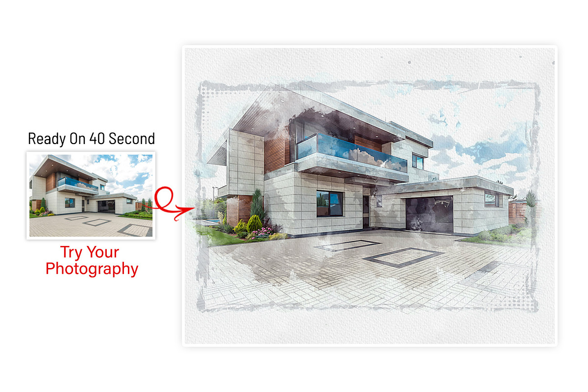 Digital House Painting Art Creator, an Action Add-On by MRI STUDIO (Photo 7 of 29)