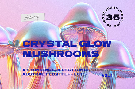 Crystal Glow Mushrooms