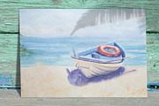 Watercolor Ocean & Sea Landscapes, a Seasonal Illustration by NataliArkushArt (Thumbnail 9 of 15)