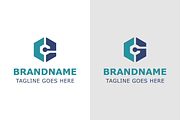 Letters CE or CG Technology Logo, a Branding & Logo Template by Pray Art Design Studio (Thumbnail 1 of 2)