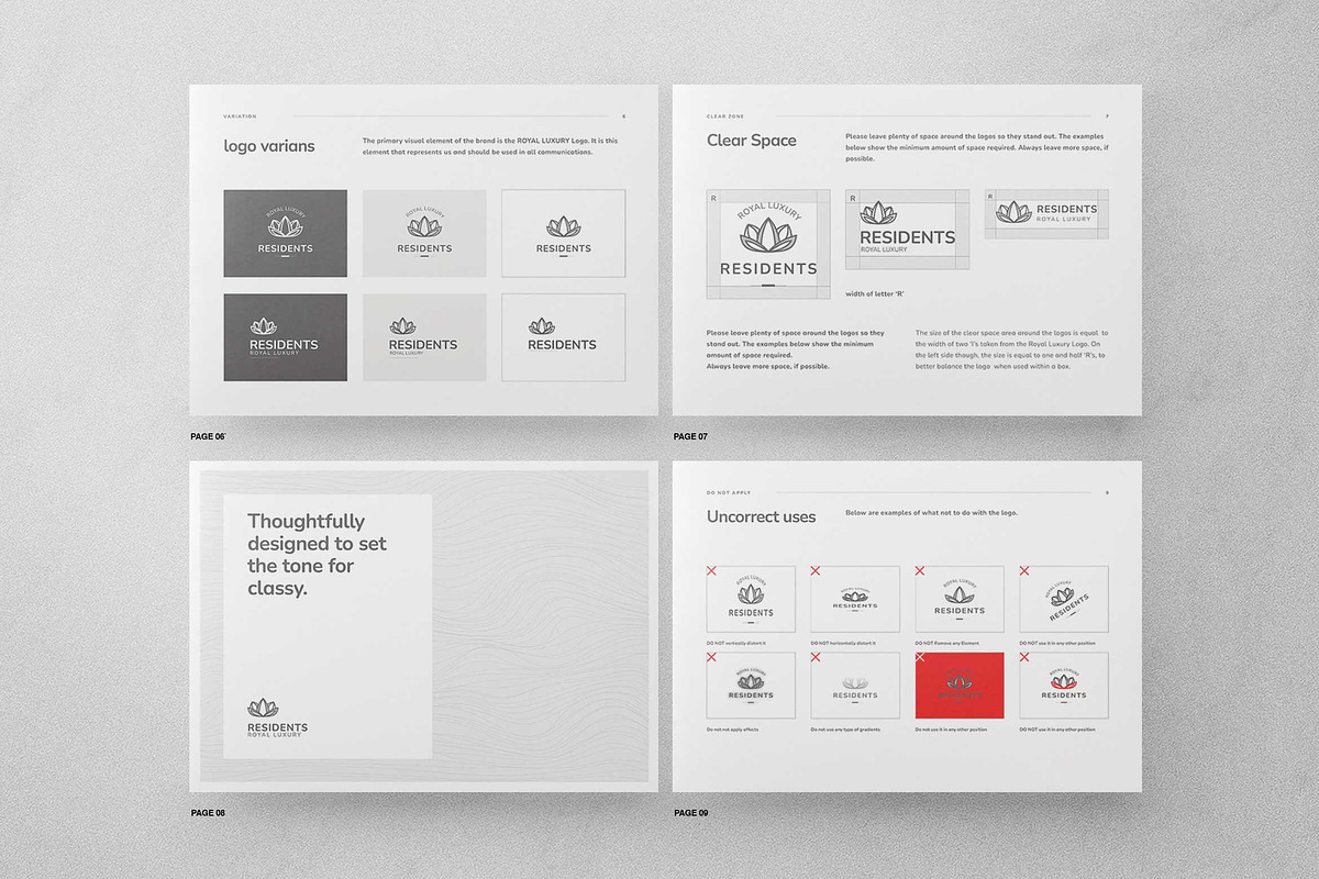 Luxury Brand Guidelines Template, a Brochure Template by Proonty (Photo 3 of 10)