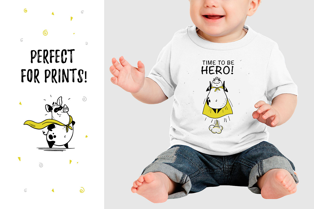 Be a hero! - illustrations clipart, an Animal Illustration by Funnystore (Photo 5 of 15)