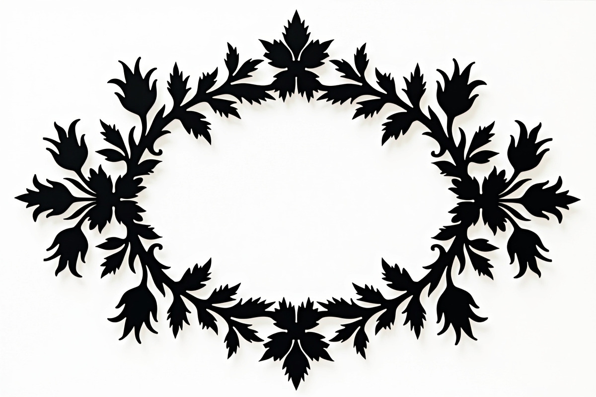 Intricate Silhouette Frame Pack, an Illustration by Creativeshirt (Photo 7 of 9)