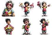 Whimsical Summer Boys Clipart, an Illustration by DreamPrint404 (Thumbnail 3 of 6)