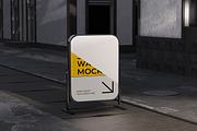 Sidewalk Sign Stand Mockup, an Advertising Mockup by Artlogs x Modaldesain (Thumbnail 3 of 4)