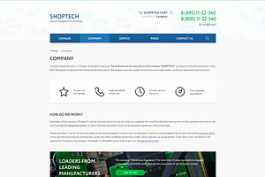 SHOPTECH Clean PSD Tempalate