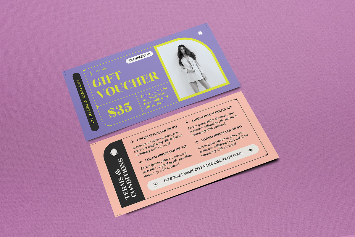 Gift Voucher, a Card Template by graphicook (Photo 1 of 3)