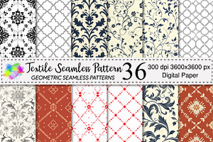 Textile Seamless Pattern Design, a Pattern Graphic by Canvas Craft