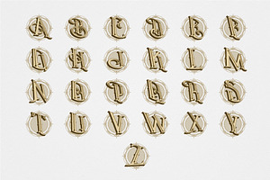 Luxury Vintage Monograms Alphabet