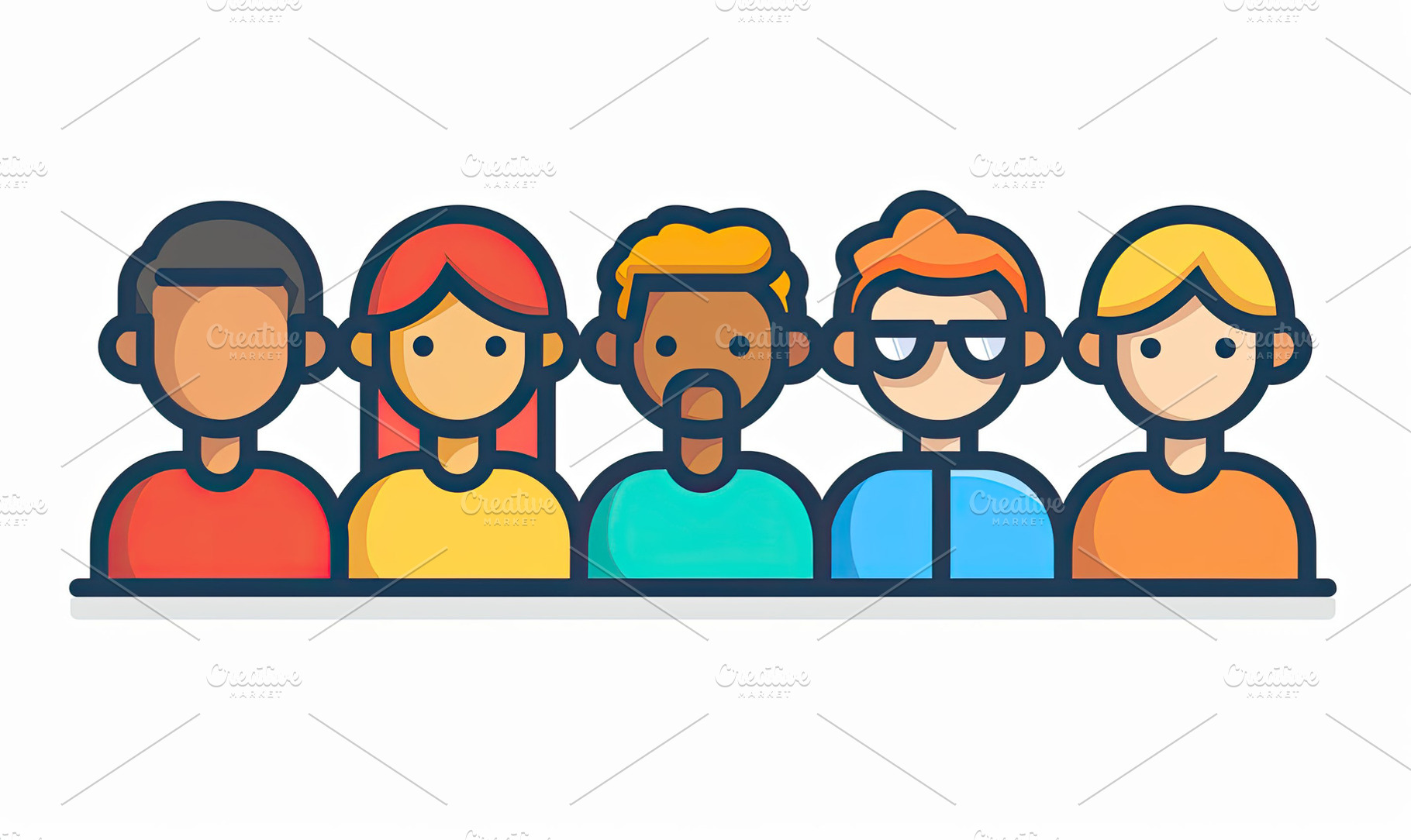 Group of people icon, Generate AI, a Photo by LOGOCREATIVE