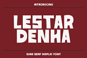 Lestar Denha Sans Serif Display Font, a Sans Serif Font by Maulana Creative (Thumbnail 1 of 7)