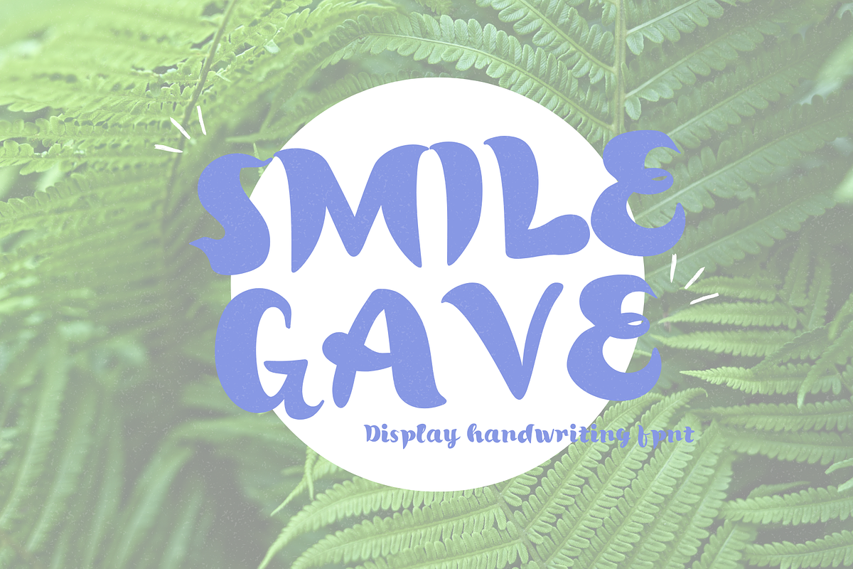 Smile Gave font, a Handwritten Font by JJuta (Photo 1 of 5)