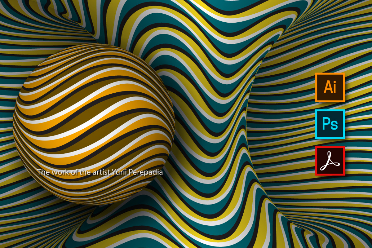 Torus and Sphere optical illusion, an Object Illustration by Guten Tag Vector (Photo 2 of 2)