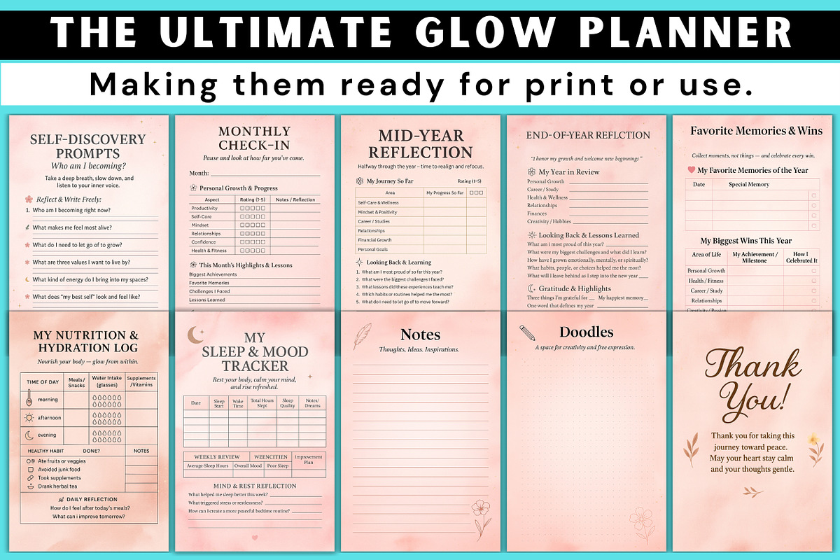 The Ultimate Glow Planner preview 4