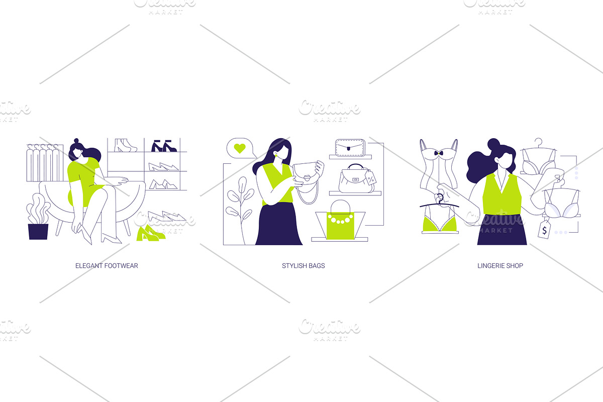 Fashion boutique isolated cartoon, a Person Illustration by Visual Generation